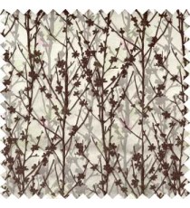Brown Twigs Forest Design Poly Main Curtain Designs